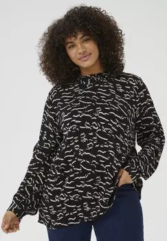 Блуза LUNE Kaffe Curve, черный