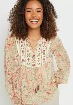 Блуза M&Co, розовый