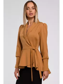 Блуза made of emotion, коньячный