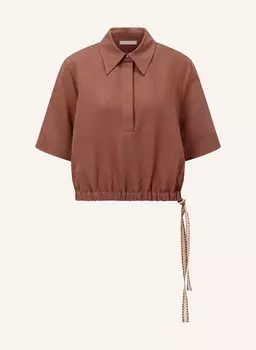 Блуза Malej, коричневый