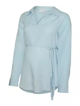 Блуза MAMALICIOUS MLPETRA, светло-синий