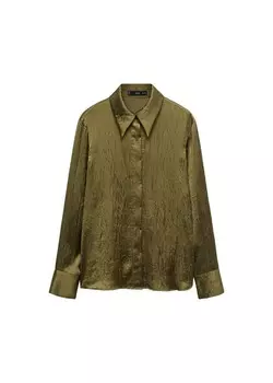 Блуза Mango ARRU, оливковый