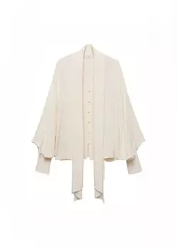 Блуза MANGO Blouse Garden2, слоновая кость