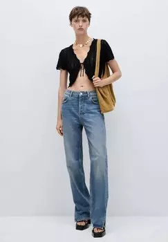 Блуза Mango, черный