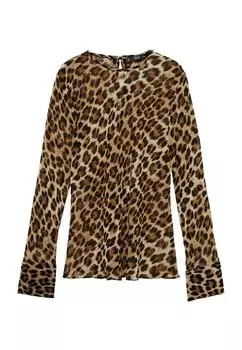 Блуза Mango, коричневый