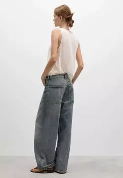 Блуза Mango, кремовый