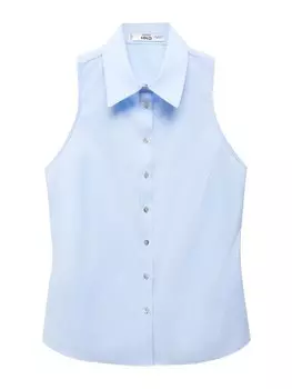 Блуза Mango PAULA, светло-синий