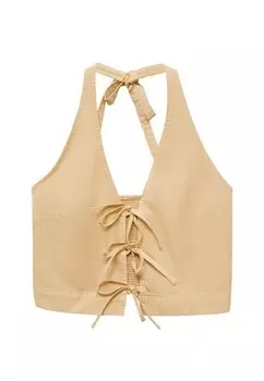 Блуза Mango, песочный