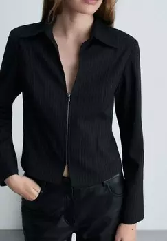 Блуза Mango, темно-синий