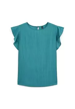 Блуза MANICHE CON ROUCHES Calliope, зеленый