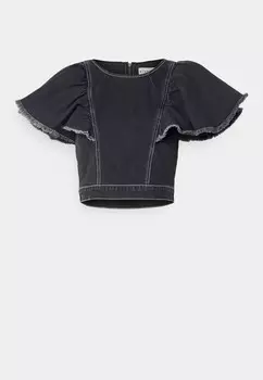 Блуза MAPLE FRILL BLANCHE, черный