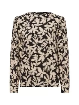Блуза Marie Lund Bluse, цвет sand schwarz