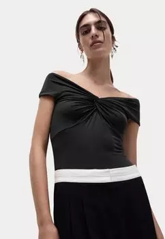 Блуза Marks & Spencer, черный