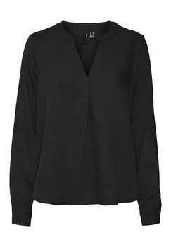 Блуза MARLA V-NECK Vero Moda, черный
