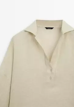 Блуза Massimo Dutti, бежевый