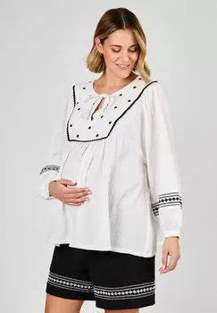 Блуза MATERNITY FIT - EMBROIDERED JoJo Maman Bb, белый