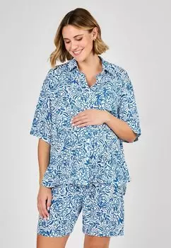 Блуза MATERNITY FIT FLORAL PATTERNED JoJo Maman Bb, кремовый