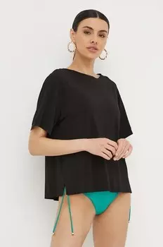 Блуза Max Mara Beachwear, черный