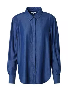 Блуза mbym Dalinna, синий деним