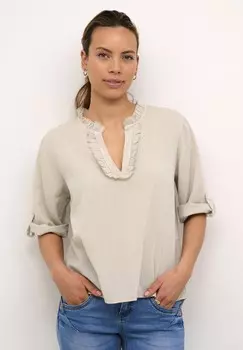 Блуза MELLIS FLOUNCE Cream, песочный