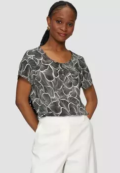 Блуза MET FIJN MOTIEF EN PLOOITJES s.Oliver BLACK LABEL, черный