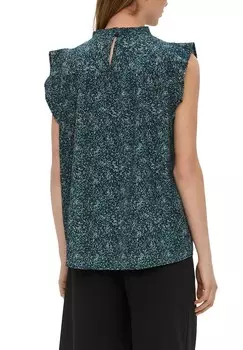 Блуза MET MOTIEF EN VOLANTMOUWEN QS, цвет Petrol