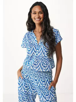 Блуза Mexx, цвет blau/wei