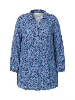 Блуза MIAMODA Hemdbluse, цвет stahlblau