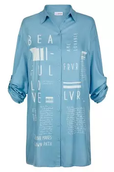 Блуза MIAMODA Longtunika, цвет himmelblau