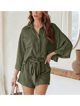 Блуза Milan Kiss 2tlg Outfit, хаки