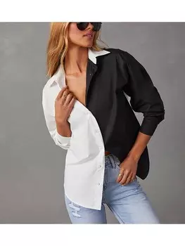 Блуза Milan Kiss, белый/черный