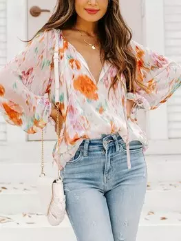 Блуза Milan Kiss, цвет creme/orange