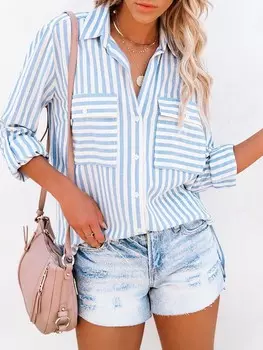 Блуза Milan Kiss, цвет wei/hellblau