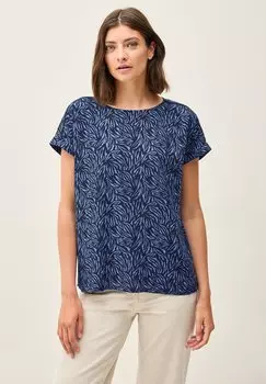 Блуза MINIMAL PRINT Cecil, темно-синий