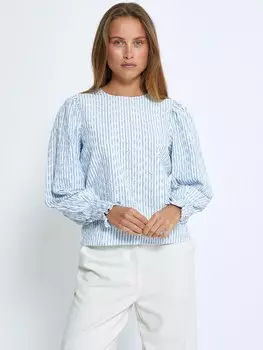 Блуза minus Bessima, светло-синий