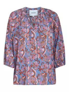 Блуза minus Katana, небесно-синий