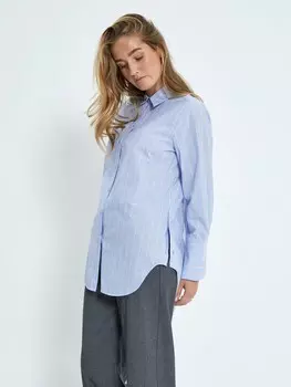 Блуза minus Liora, светло-синий
