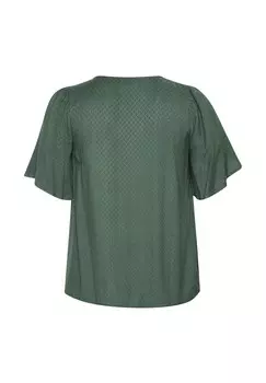 Блуза MIRANA Kaffe Curve, зеленый