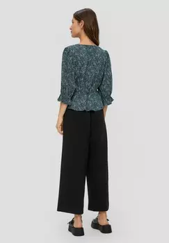 Блуза MIT ALL-OVER-MUSTER QS, бирюзовый