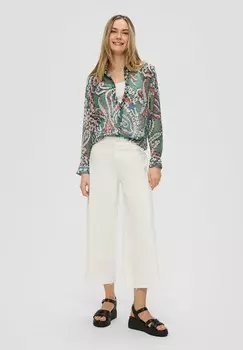 Блуза MIT ALLOVER-PRINT s.Oliver, бирюзовый