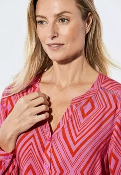 Блуза MIT AUSSCHNITT GOLDNER, красный