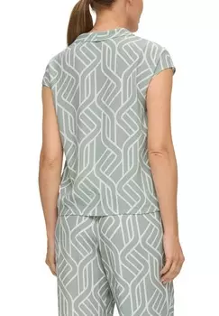 Блуза MIT BLENDE s.Oliver BLACK LABEL, зеленый