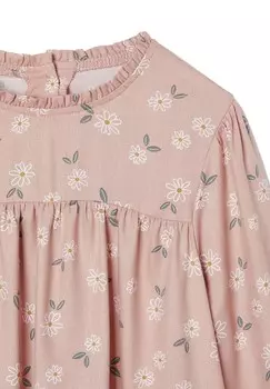 Блуза MIT BLUMENMUSTER Vertbaudet, светло-розовый