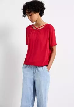 Блуза MIT BNDERDETAIL Street One, красный