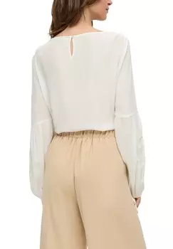 Блуза MIT CRPESTRUKTUR QS, кремовый
