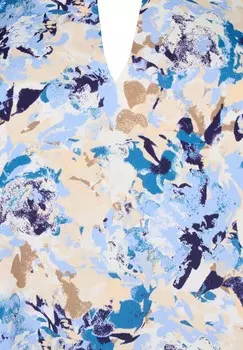 Блуза MIT DRUCK Zizzi, синий