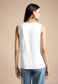 Блуза MIT FRILLS Street One, белый