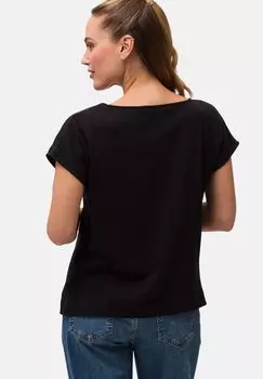 Блуза MIT GLITZERSTEINCHEN zero, черный