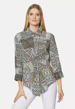 Блуза MIT KNOTEN-EFFEKT UND 3/4-RMELN MADELEINE, белый