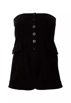 Блуза MIT KNPFEN Yoek, черный